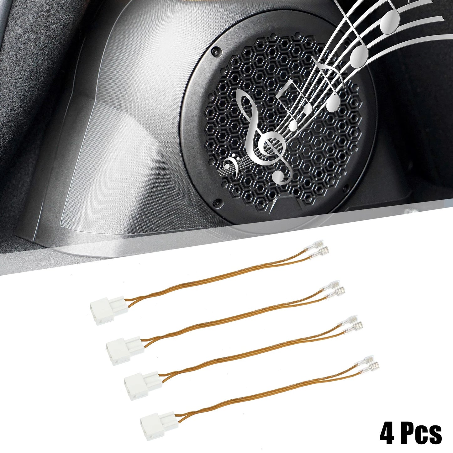 4 x Speaker Connector Wire Harness Adapter for Honda Accord Acura