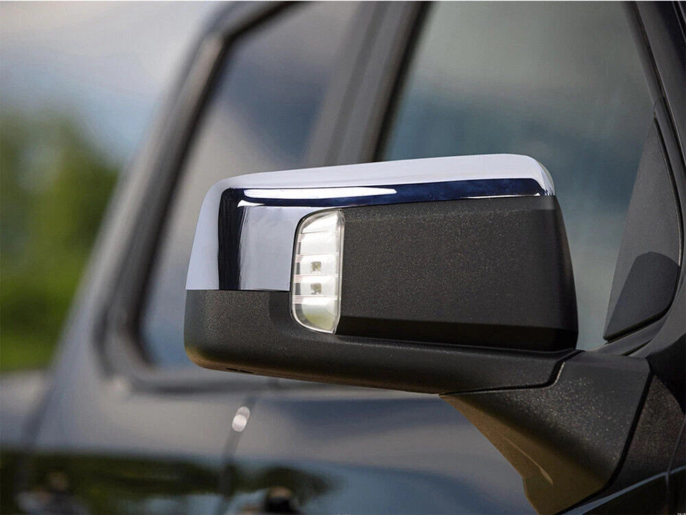 Chrome Top Half Mirror Covers for 2019-2023 Chevy Silverado / GMC Sierra 1500