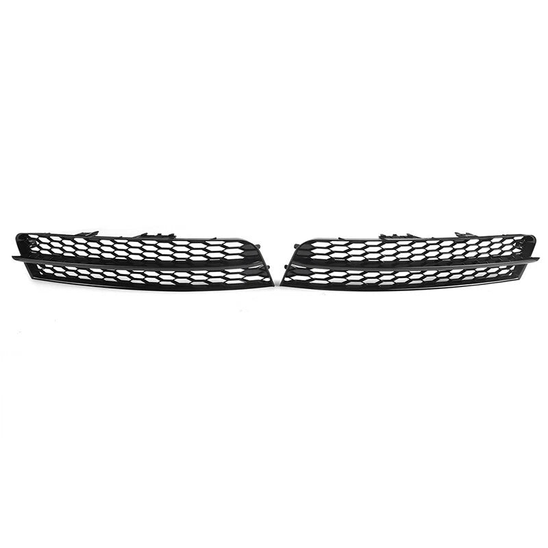 2 x Front Bumper Fog Lamp Light Grille Cover Honeycomb for Audi Q7 (2010-2015)