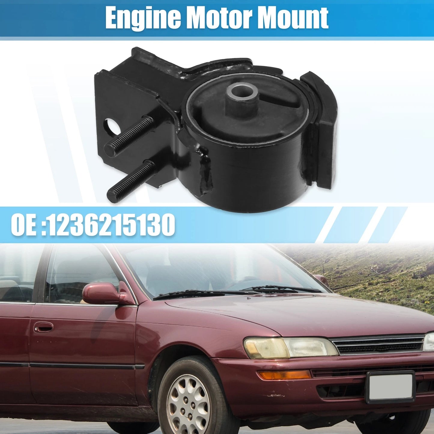 Front Right Engine Motor Mount for Toyota Corolla (1988-1990)