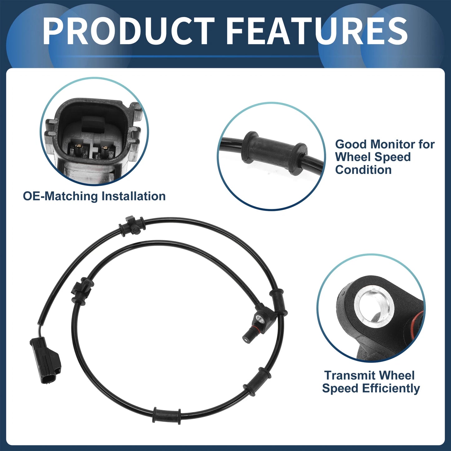 ABS Wheel Speed Sensor for Dodge Ram 2500 Front