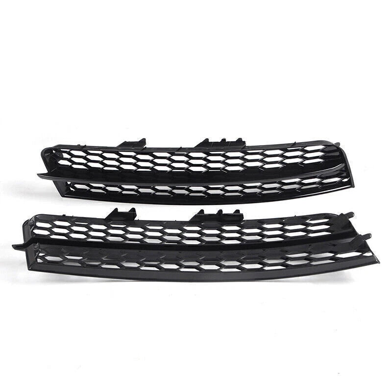 2 x Front Bumper Fog Lamp Light Grille Cover Honeycomb for Audi Q7 (2010-2015)