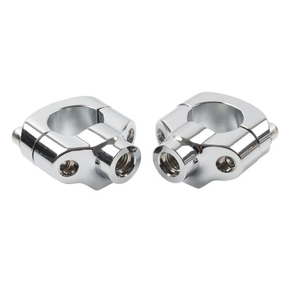 1.25" Handlebar Risers for Harley Softail FXSTC Custom (2006-Current) Chrome