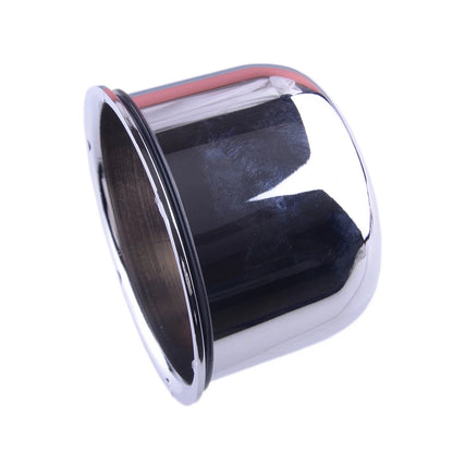 Chrome 2.32" Push Through Trailer Wheel Center Cap for 3.25" Rim Bore
