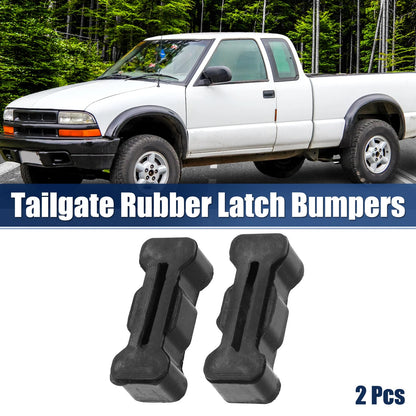 1 x Pair Latch Bumpers for Chevrolet S10 GMC Sonoma 15726082 Rubber Black