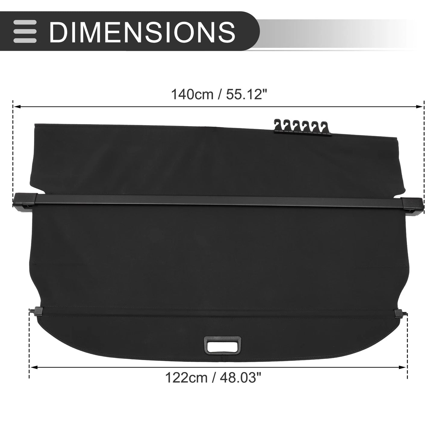Retractable Cargo Cover for Ford Edge (2015-2022)