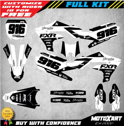 Custom Graphics Kit for Yamaha YZF 250 2019-2023 BURN STYLE Stickers