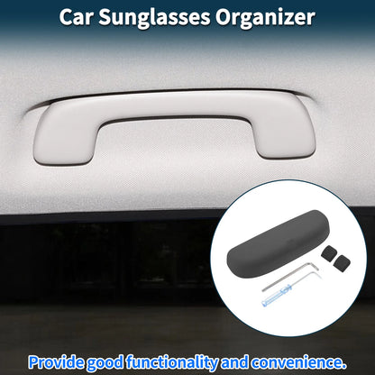 Car Sunglasses Case for Porsche Macan Eyeglasses Holder Box Suede Black