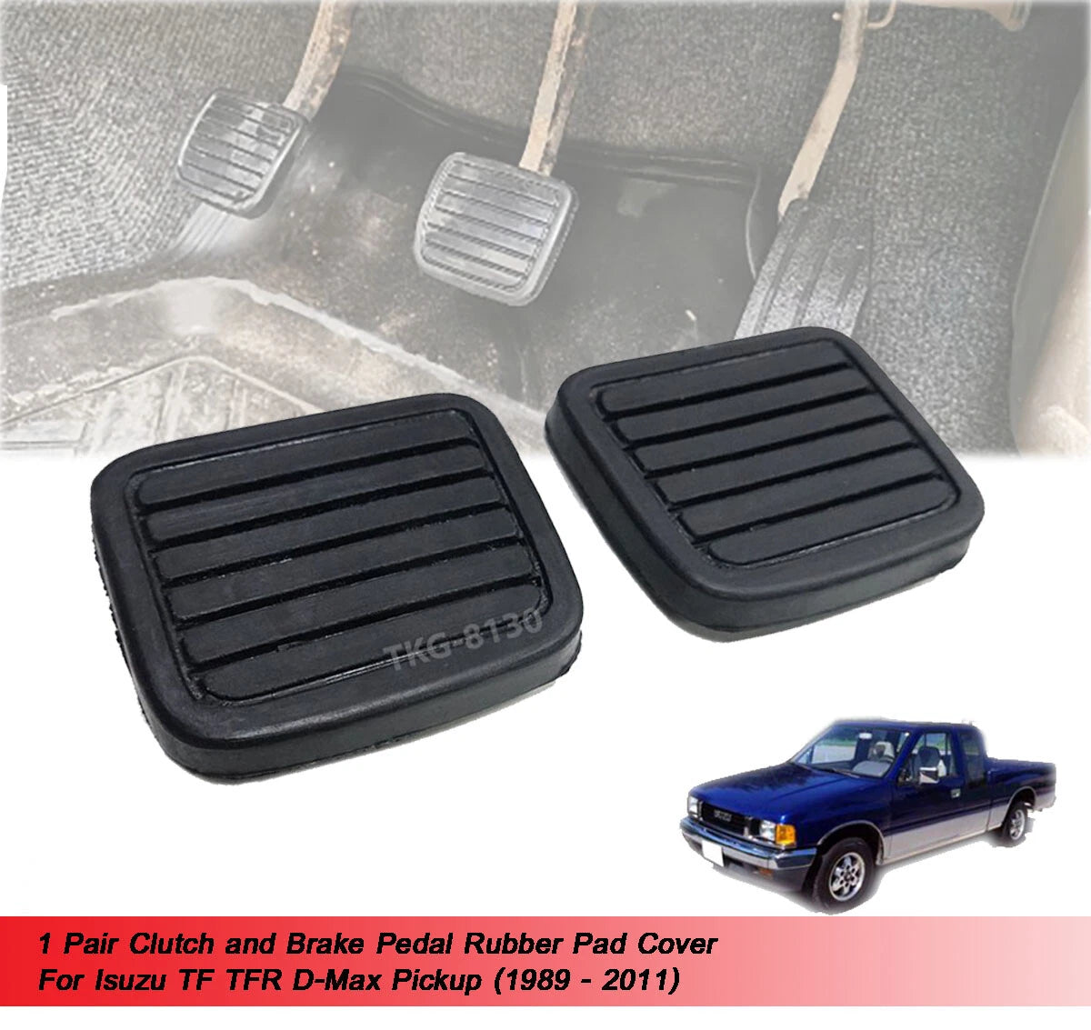 Clutch Brake Pedal Pad Cover for Holden Rodeo Ute(1989-2011)