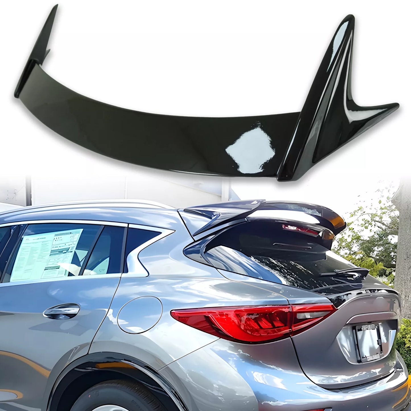 Rear Roof Spoiler for Infiniti Q30 QX30 Hatchback (2016-2019)