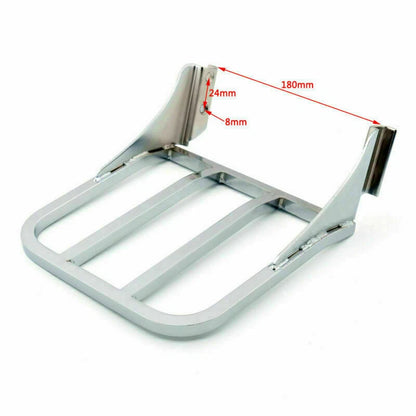 Sissy Bar Backrest Luggage Rack for Harley FLSTF FLST FLSTC FXDL FXSTB (2000-2023)