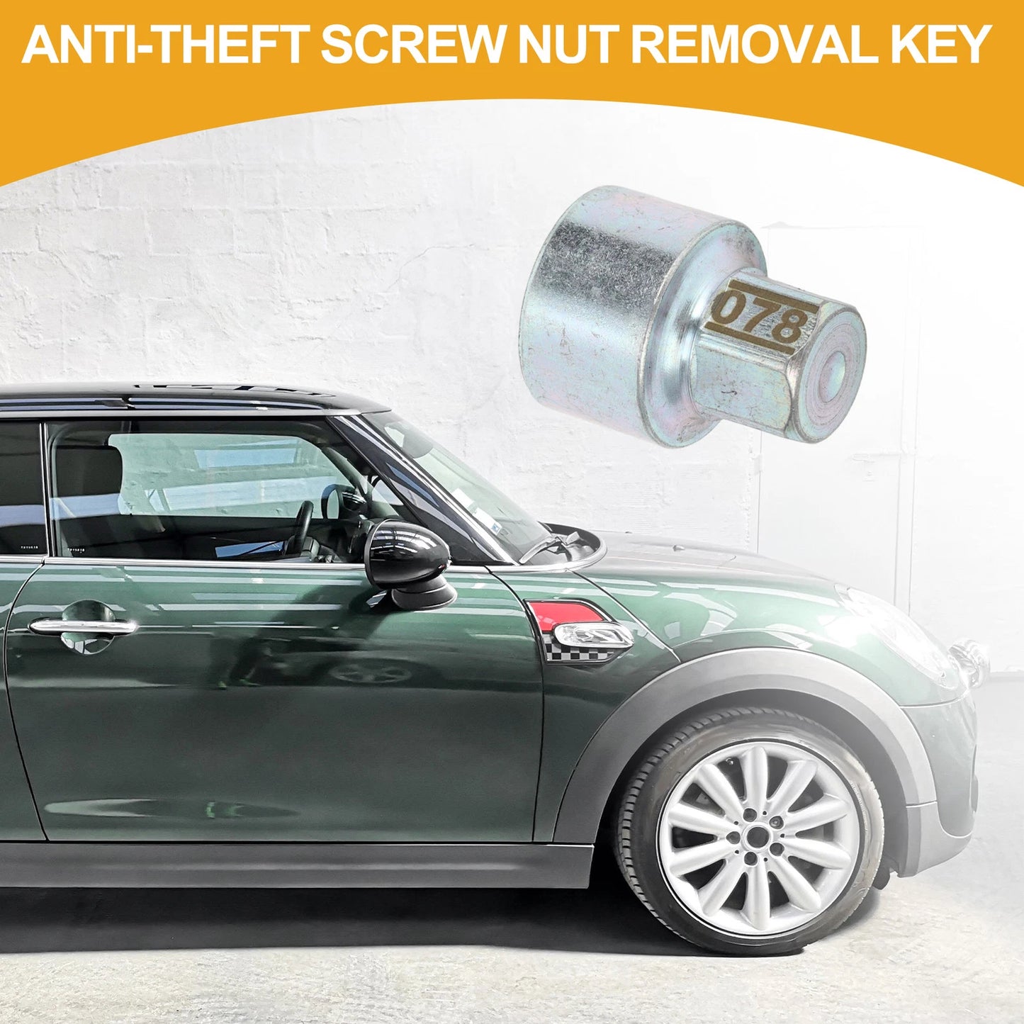 Wheel Lock Lugnut Antitheft Key Socket for BMW MINI COOPER (2002-2023)