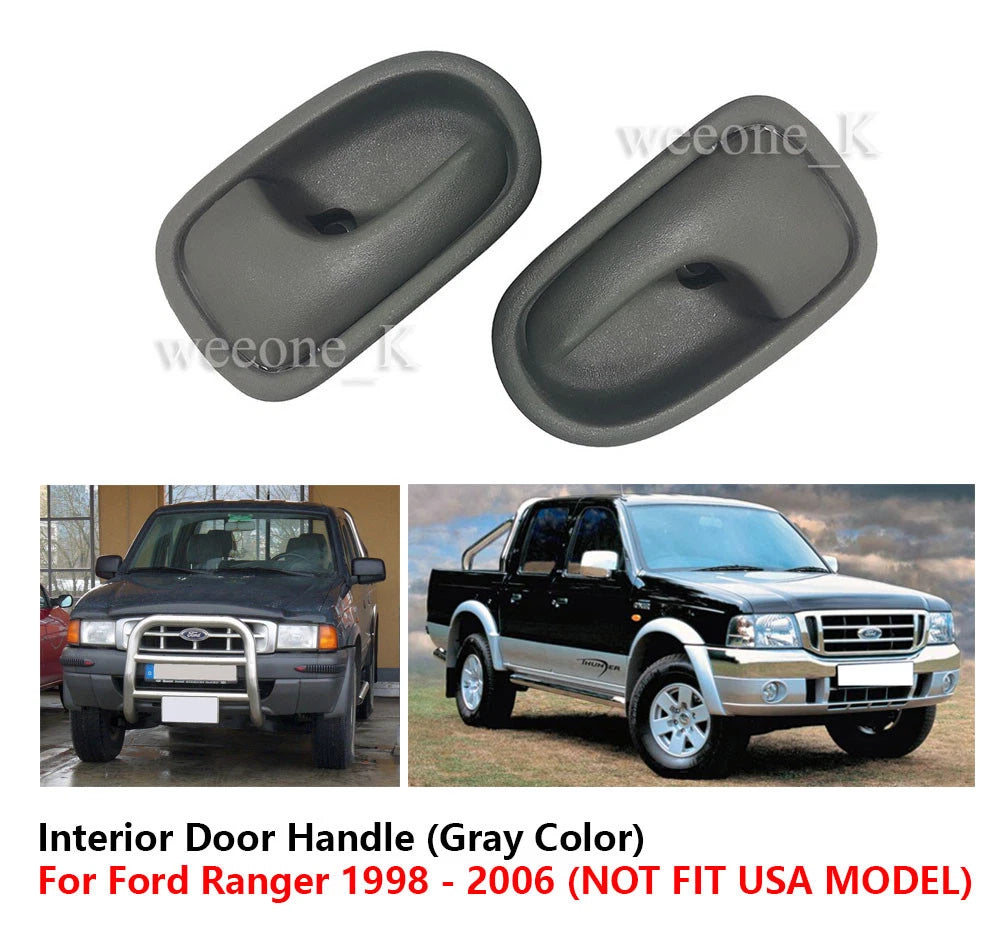 Interior Door Handles Gray RH & LH for Ford Ranger (1998-2006)