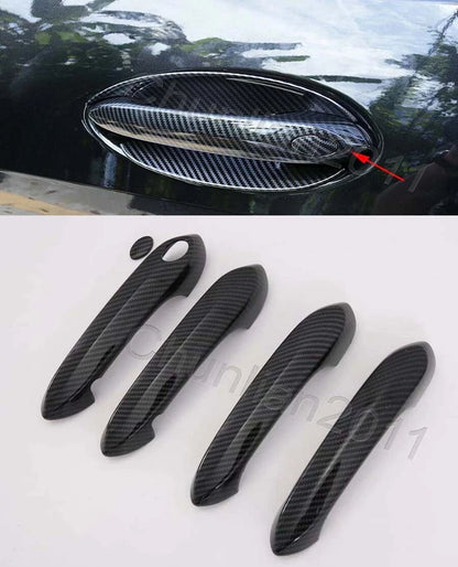 Fiber Door Handle Molding Cover Trim for BMW X5 G05 (2019-2021) - 5PCS
