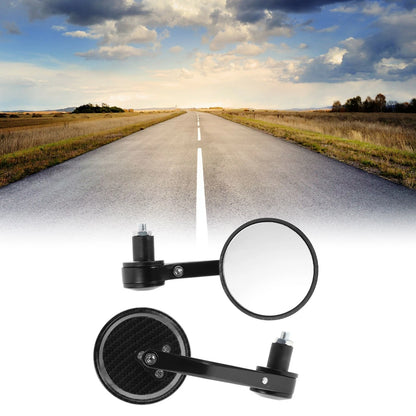 Rear View Mirrors / Handlebar / Carbon Fiber Pattern Black for M8 Motorcycle