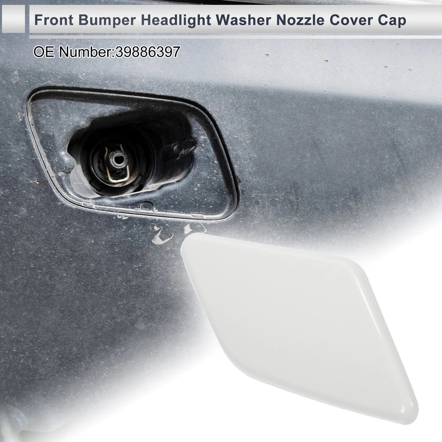 Front Right Bumper Headlight Washer Nozzle Cover for Volvo S40 (2004-2011)