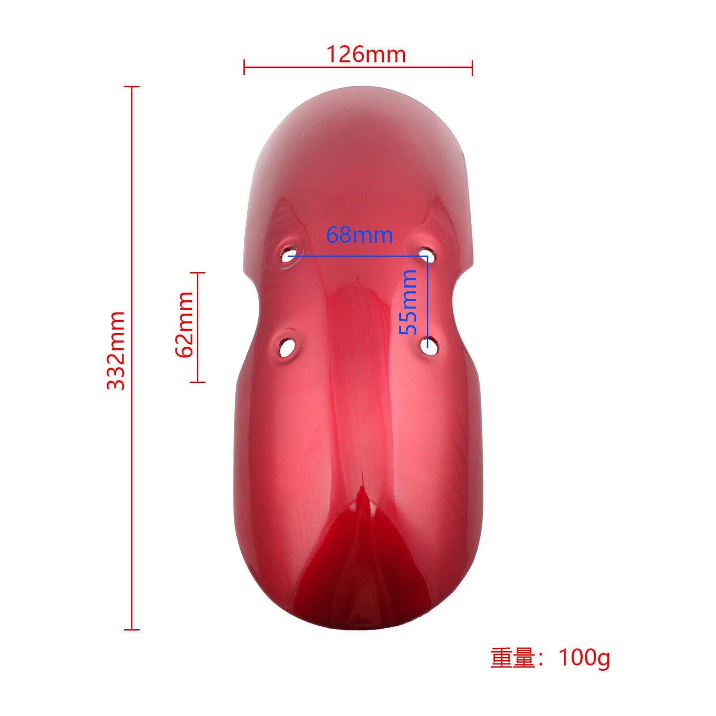 Front Fender for Bonneville T100 Scrambler Thruxton Red (2001-2016)