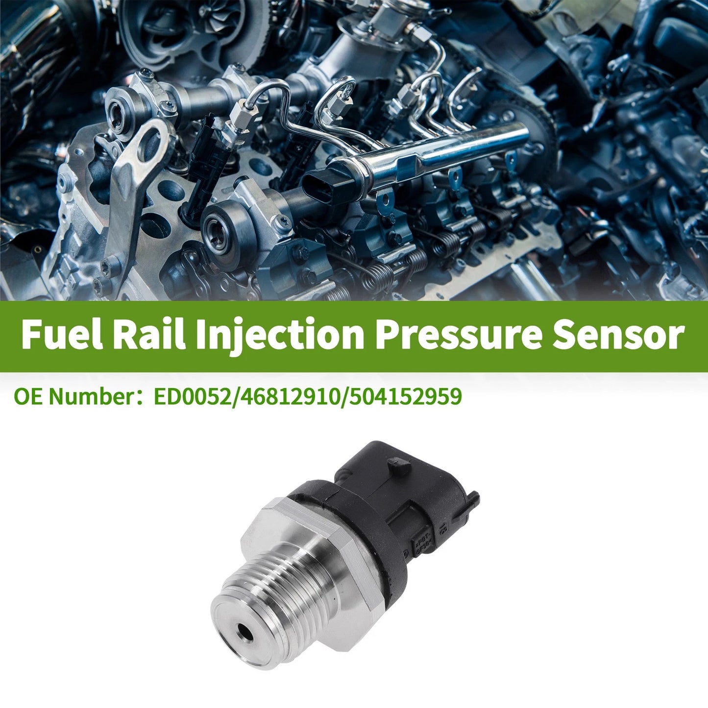 Fuel Injection Pressure Sensor for Volvo XC60 2.4D D3 D4 AWD (2008-2017)