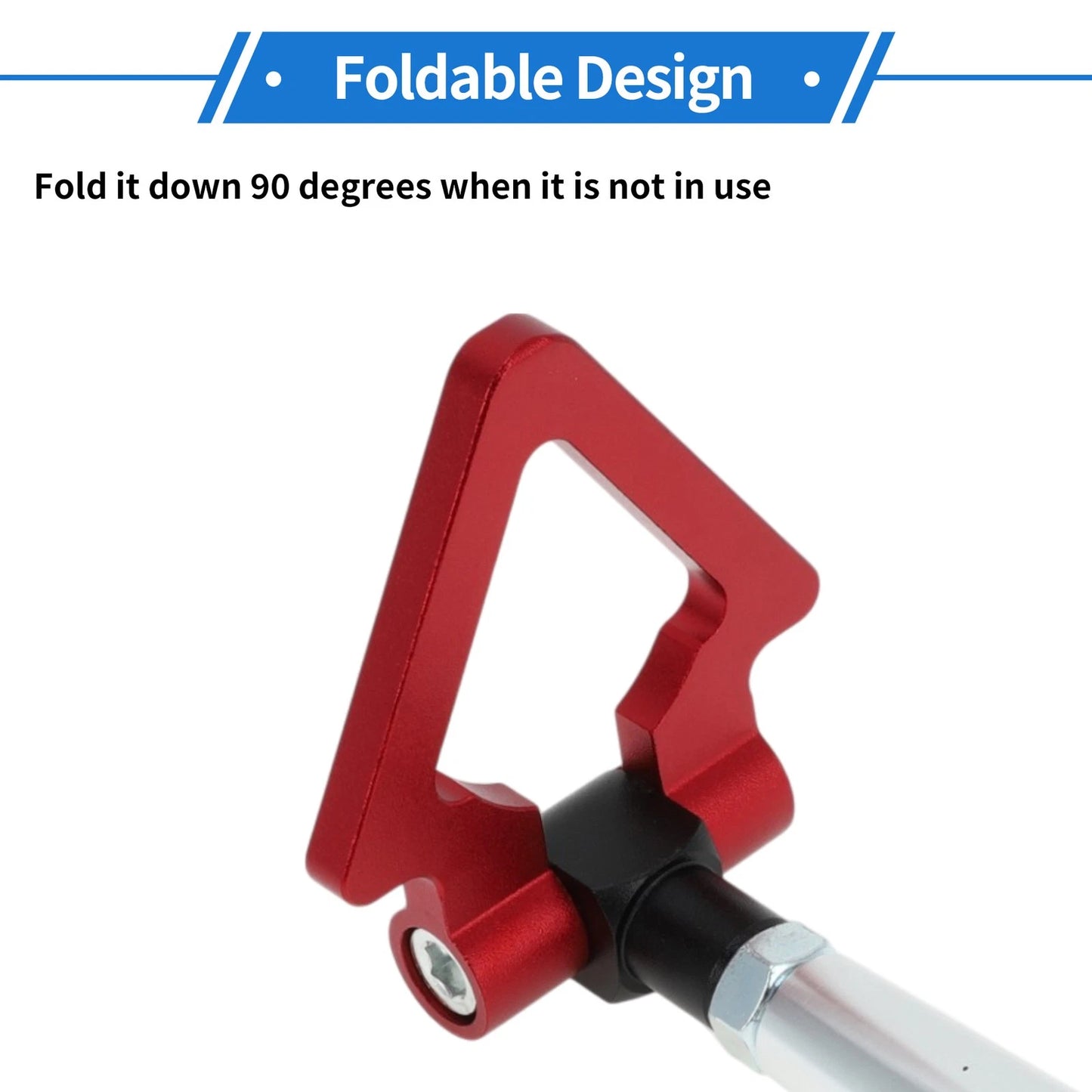 Red Front Triangle Tow Hooks for Mitsubishi Lancer EX (2000-2006)