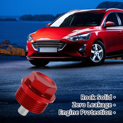 Set M24x1.5 Engine Oil Drain Plug with Gasket for Car, Motorcycle, Boat Red