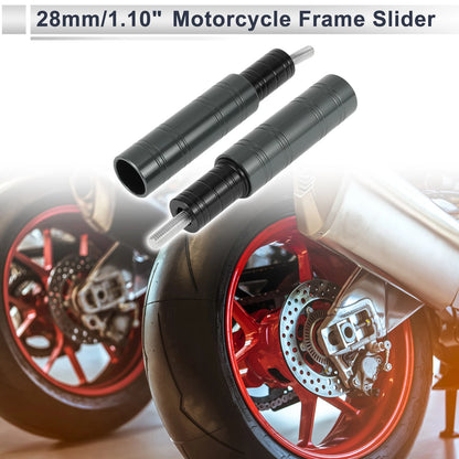 10.5mm Aluminum Alloy Motorcycle Slider Frame Bolt 2 x Titanium Tone for Make Model