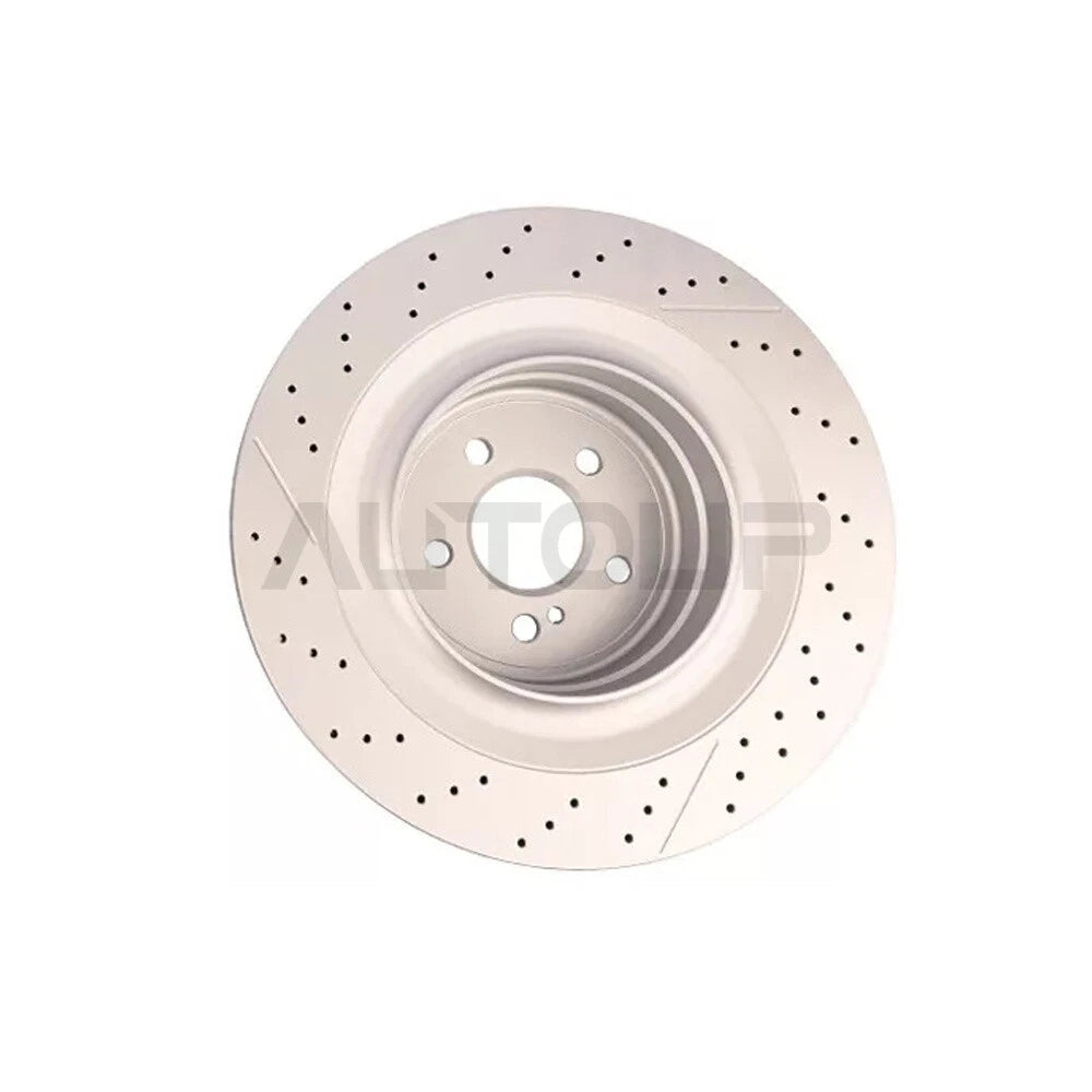 Rear Brake Disc Rotors With Pads & Sensor for Mercedes C63 AMG (2008–2015)