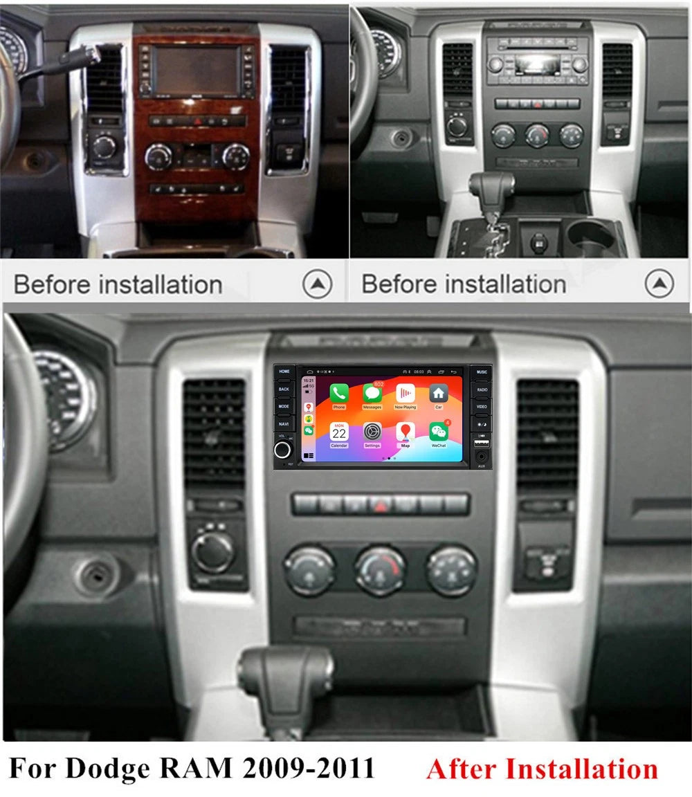 7'' Car Stereo Radio Head Unit for Dodge Charger, Ram (2008-2011)