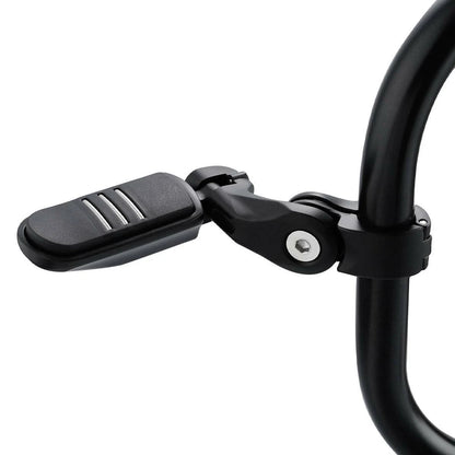 1-1/4" Matte Black Short Angled Highway Bar Footpeg Clamps for Car Model