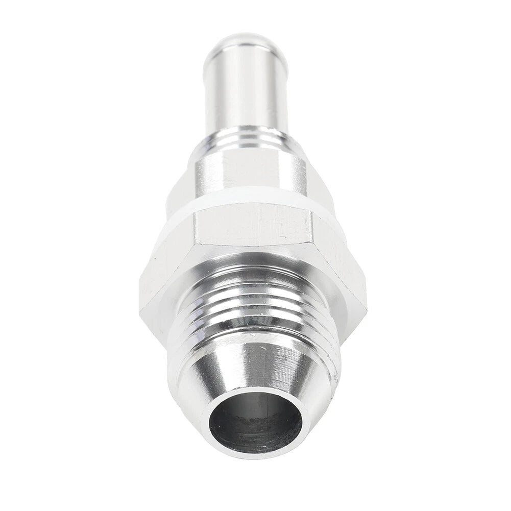 8AN Male Flare Bulkhead to 3/8" Hose Barb Fuel Tank Fitting for Universal (N/A)