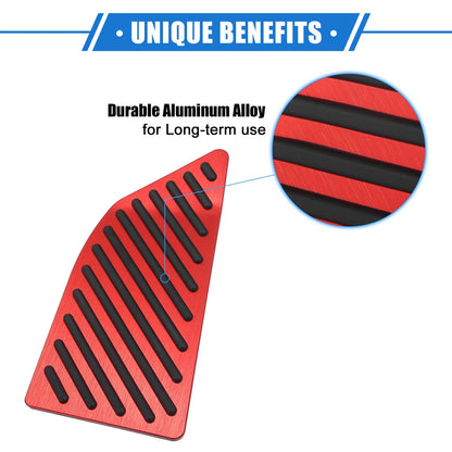Foot Rest Pedal Cover Pad Aluminum Alloy Red for Toyota Corolla (2019–2020)