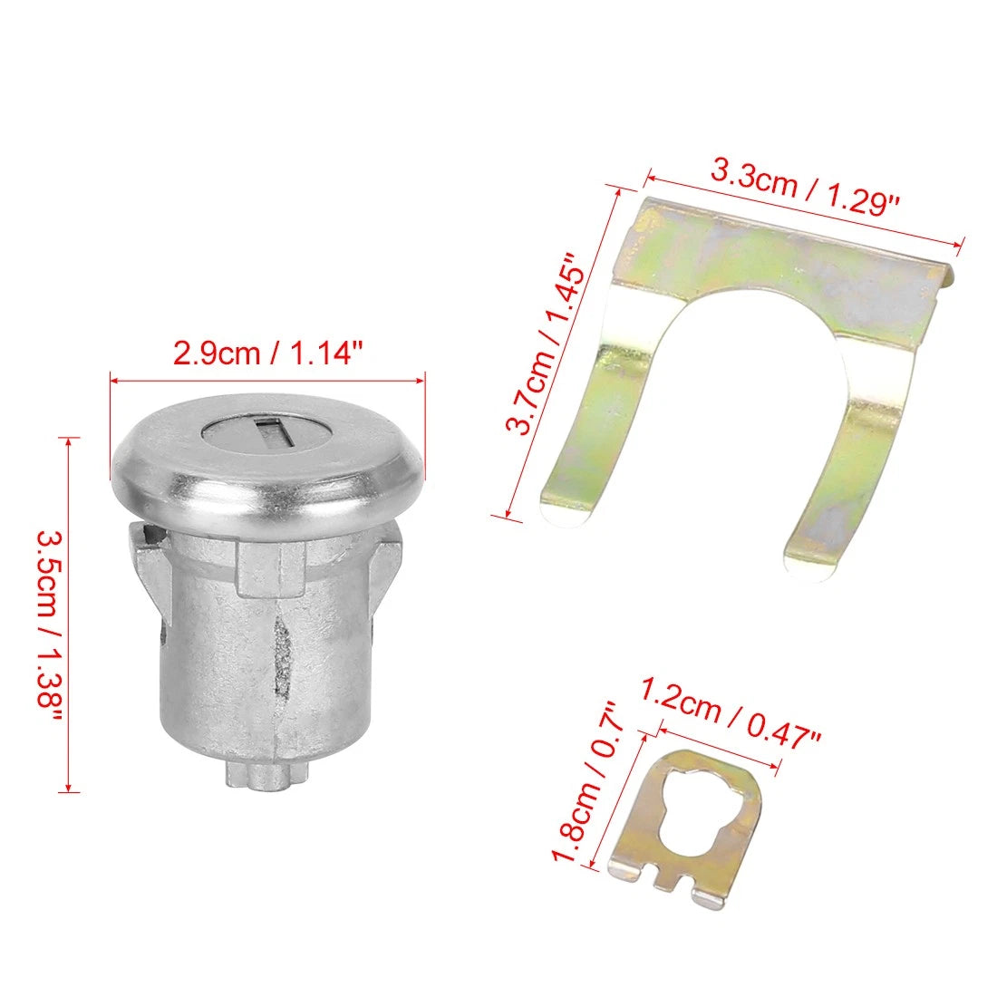Door Lock Cylinder Set 2 x Keys for Buick Chevrolet Pontiac