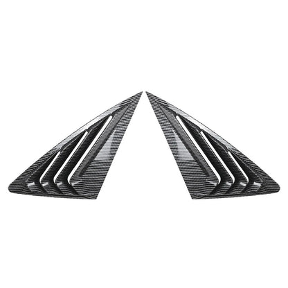 Rear Window Louvers Cover for Audi Q3 F3 Sportback (2019-2024) Carbon Look