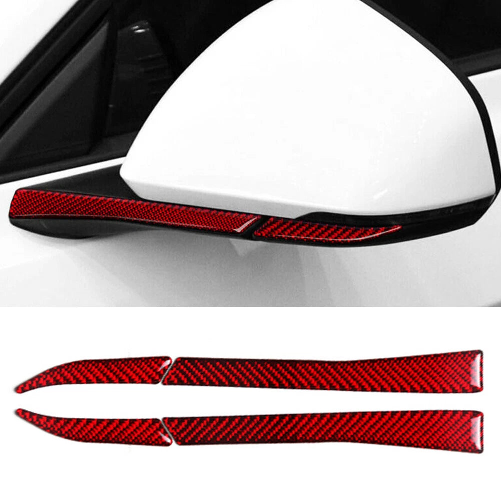 4 x Carbon Fiber Rearview Mirror Covers for Ford Mustang (2015-2019)
