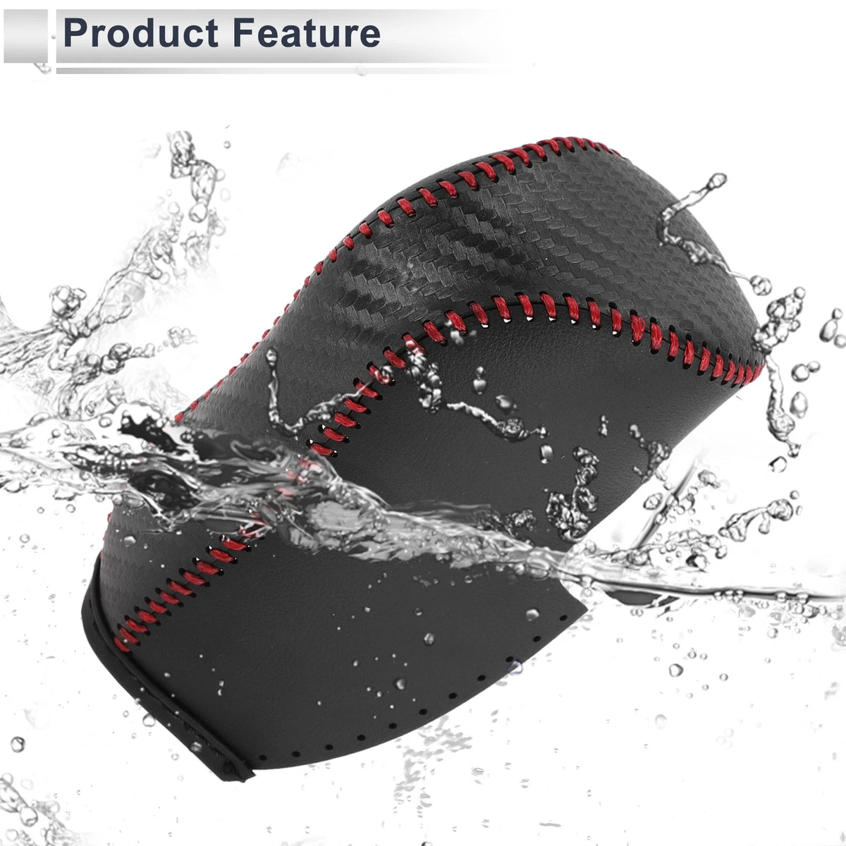 Black Carbon Fiber Gear Shift Knob Cover for Honda Civic (2012-2014)