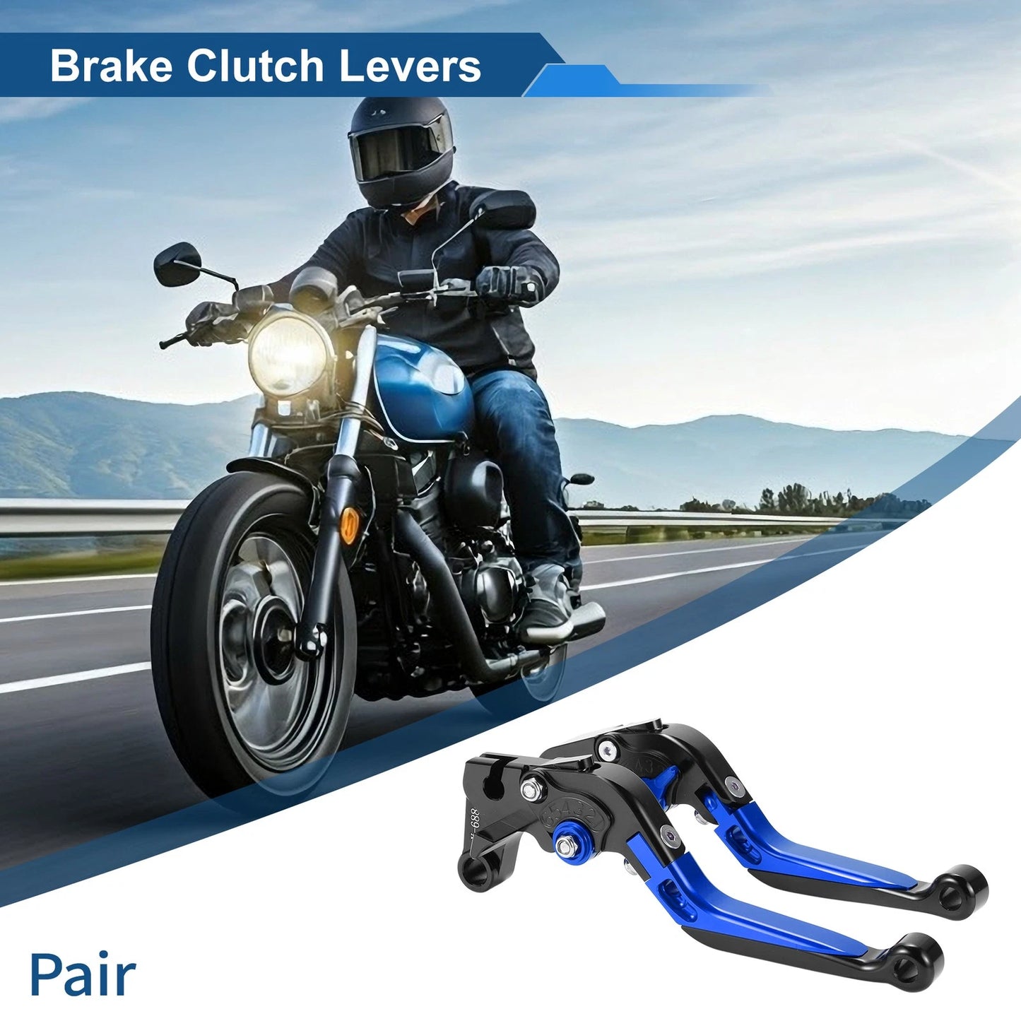 2 x Adjustable Short Long Brake Clutch Levers for Yamaha YZF R1 (2009–2014)