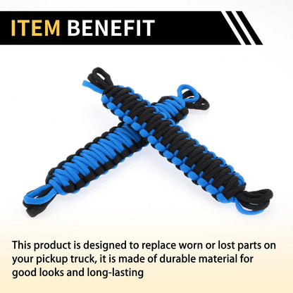 2 x Door Limiting Straps for Jeep Wrangler TJ JK JKU (2007-2018) Black Blue