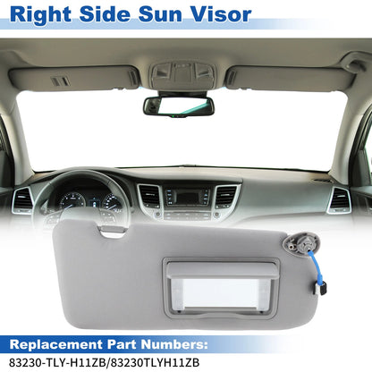 Right Side Sun Visor for Honda CR-V (2017-2022) Gray