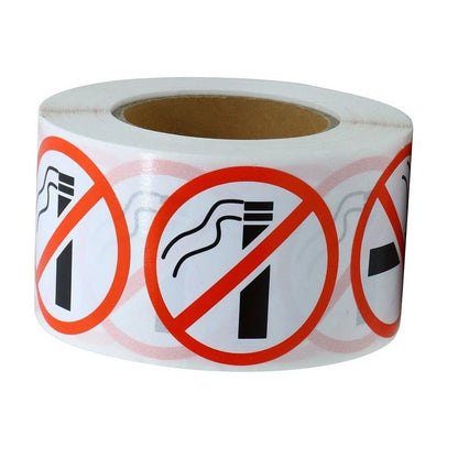 Roll / 500Pcs / No Logo Sign Restaurant Bus Shop Round Sticker