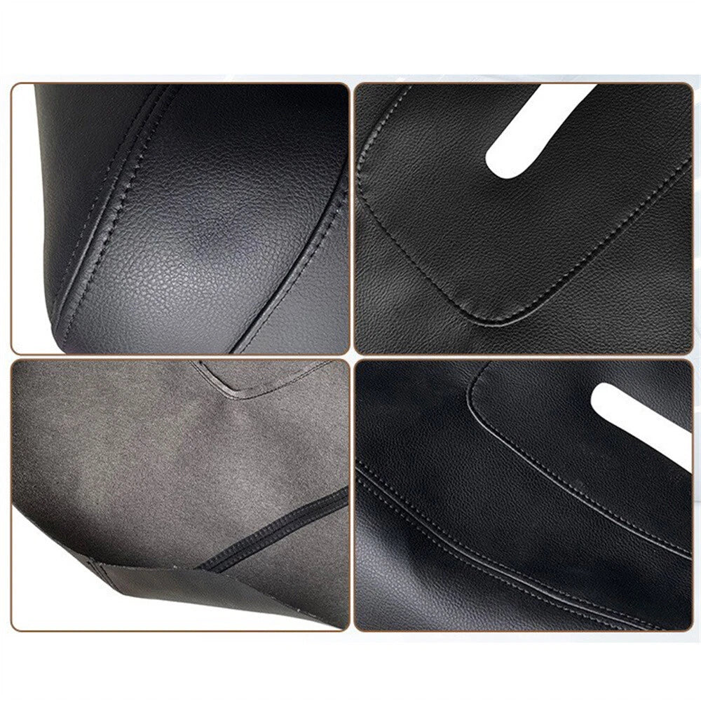 Leather Center Console Lid Armrest Cover for 14-21 Toyota Tundra Black