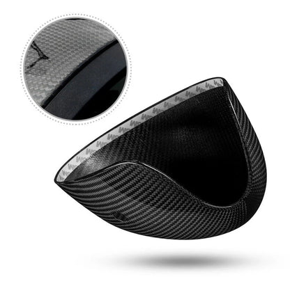 Real Carbon Fiber Rear View Mirror Cover Cap Fit For 2002-2006 Mini Cooper R53