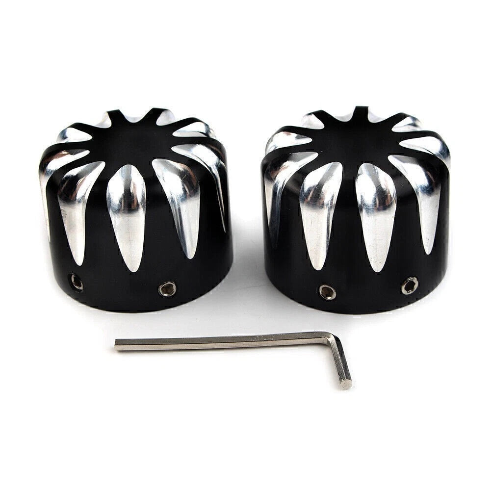 CNC Cut Front Axle Cap Nut Cover for Harley Electra Glide & Sportster (All)
