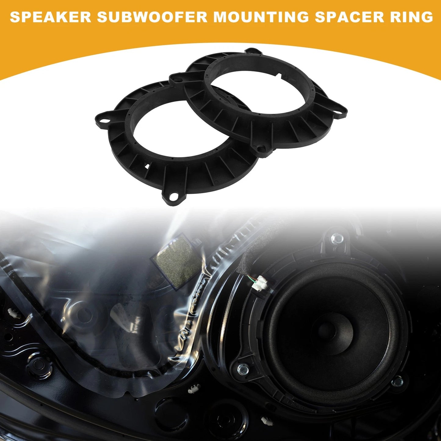 Speaker Spacer Ring 6x9 to 6.5" Tweeter Adaptor 2 x for Toyota Camry