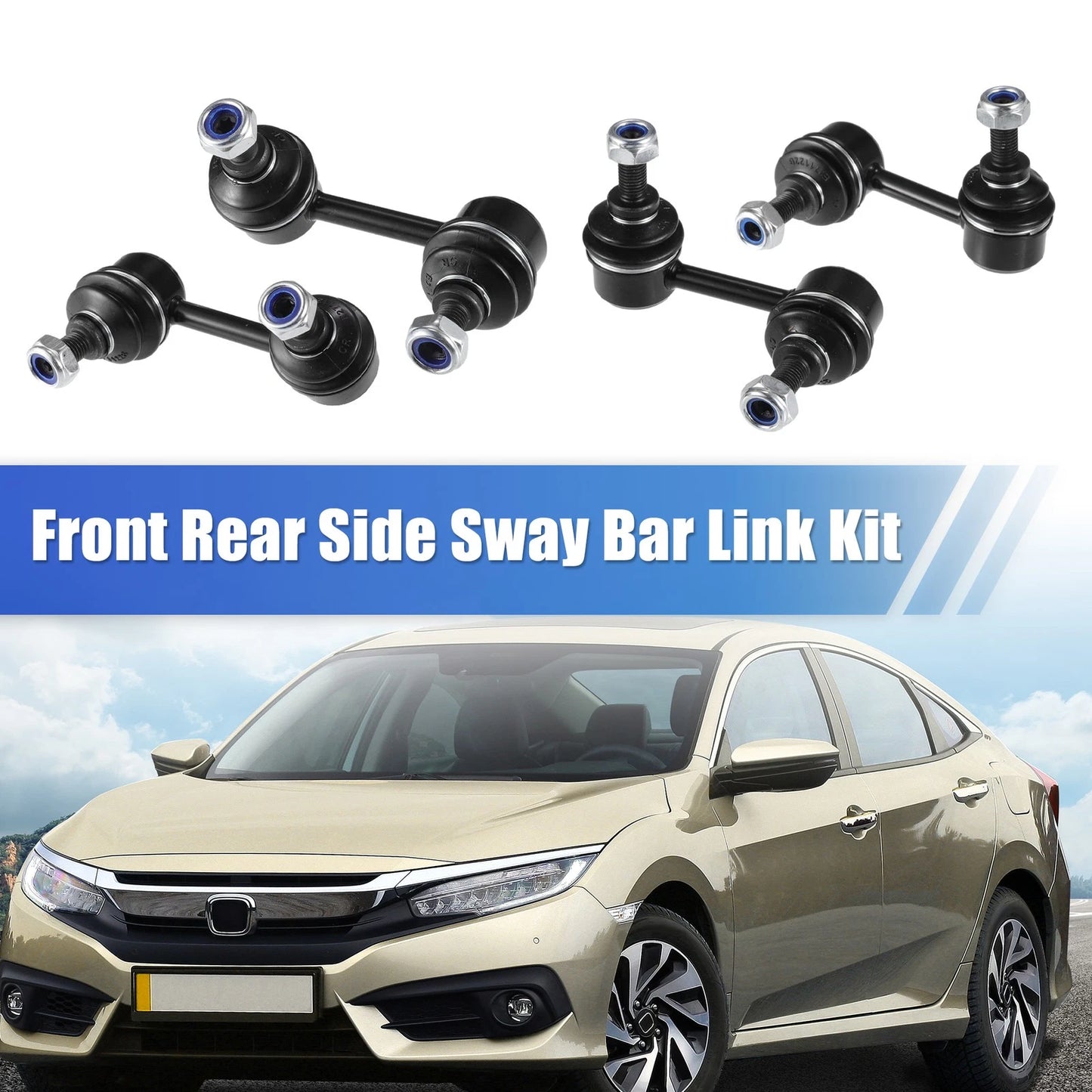4x Front Rear Sway Bar Link Kit for Honda Civic (2006-2011)
