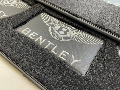 Premium Black Carpets Floor Mats Set for Bentley Continental GT