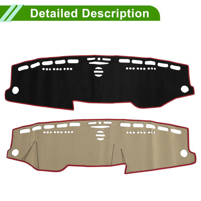 Dashboard Cover Mat for Mercedes E-Class 2010 Sun Protector Pad Black Red