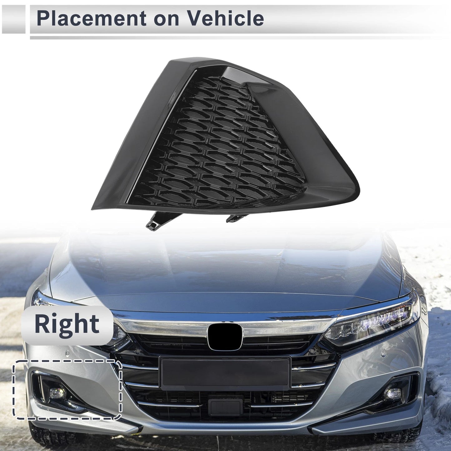 Front Right Fog Light Grill for Nissan Maxima (2019-2022)