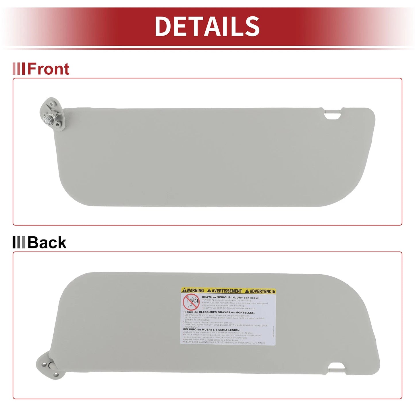 Car Sun Visor for Ford E-150 (2009-2014)