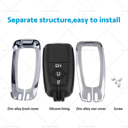 Zinc Alloy Remote Key Fob Cover for Ford Mustang, EcoSport, Edge, Explorer