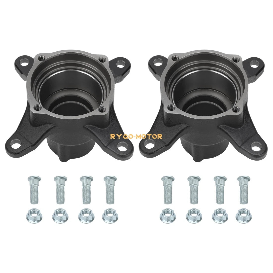 2x Front Wheel Hubs w/Studs for Polaris Magnum 500 425 325 Scrambler 400 500