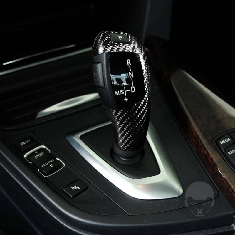 Carbon Fiber Automatic Gear Shift Knob Panel Kits fit For BMW F20 F22 F30 3